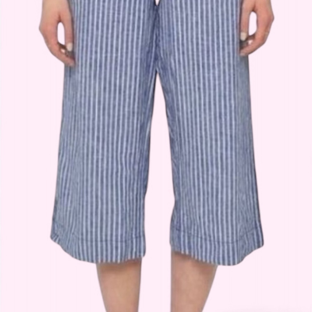 Beach Lunch Lounge pants Margot Linen striped beach pool casual resortwear - Picture 2 of 15